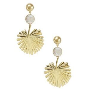 Revolve Ettika Palm Leaf Earrings